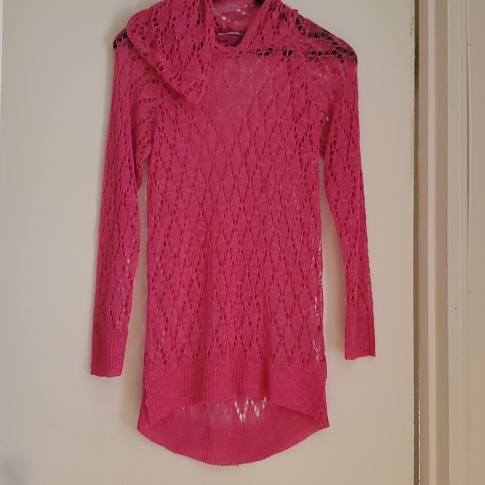 Knitted hoodie
